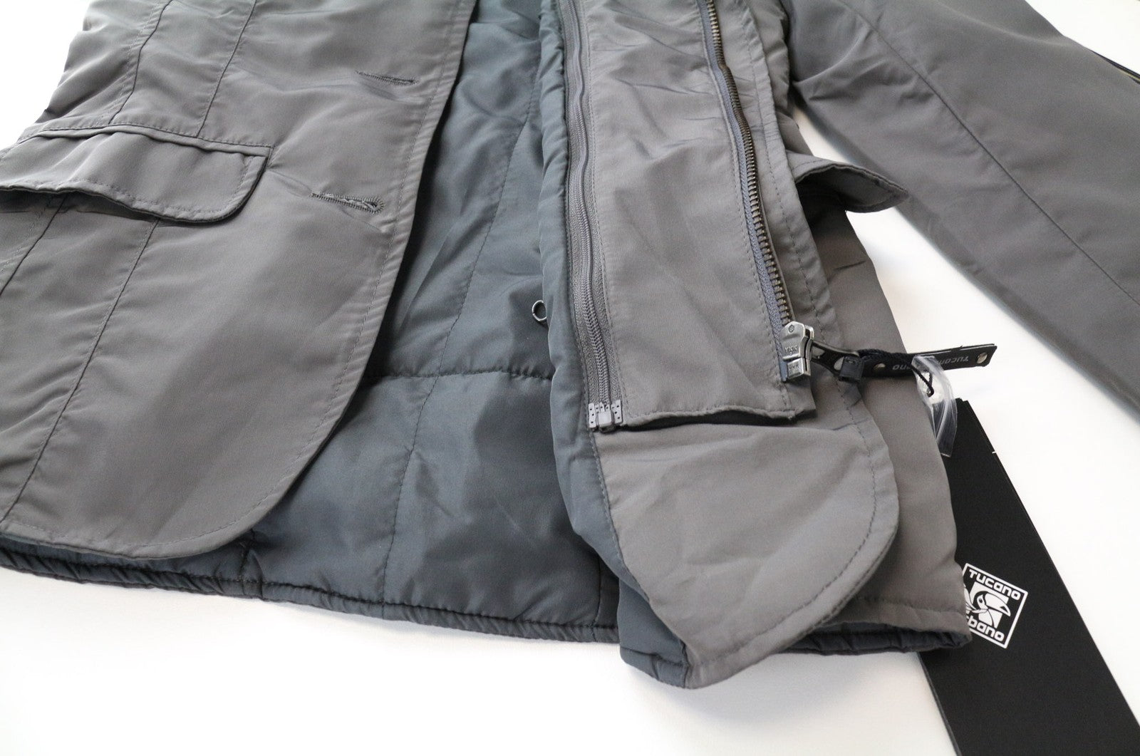 TUCANO URBANO Freccia Women's Jacket 2XS Grey Windproof Moto Single-Breasted