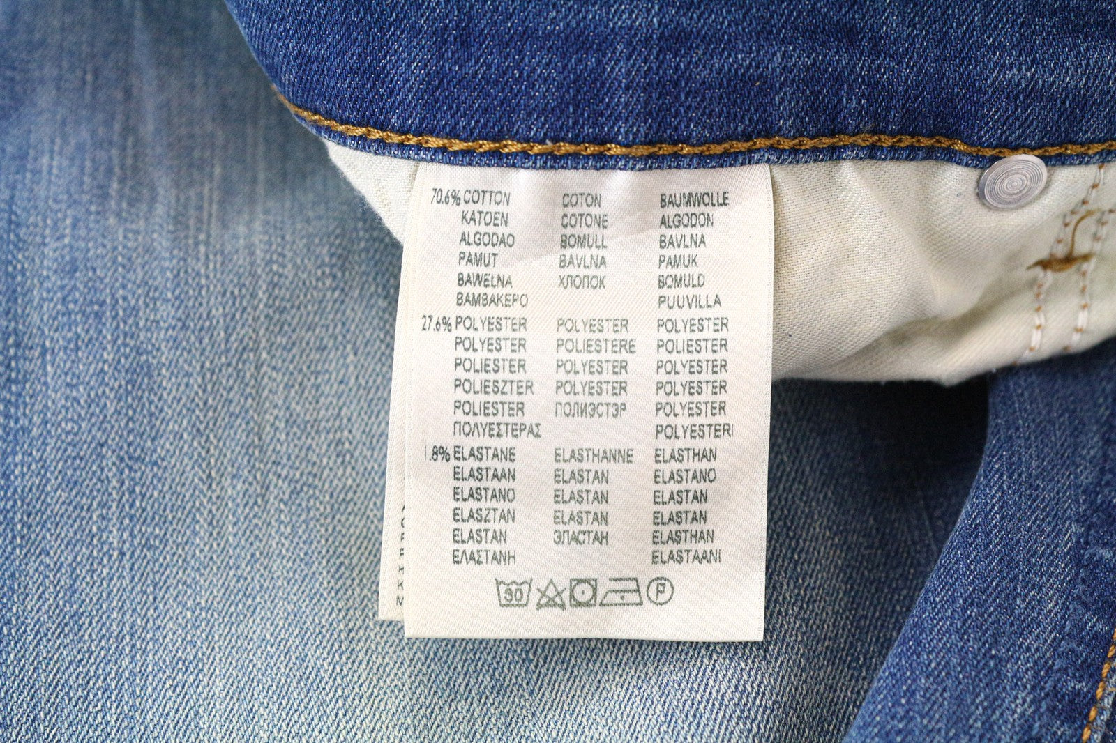 LEE Luke Men's Jeans W36/L34 Distressed Slim Tapered Cotton Stretch Denim Blue