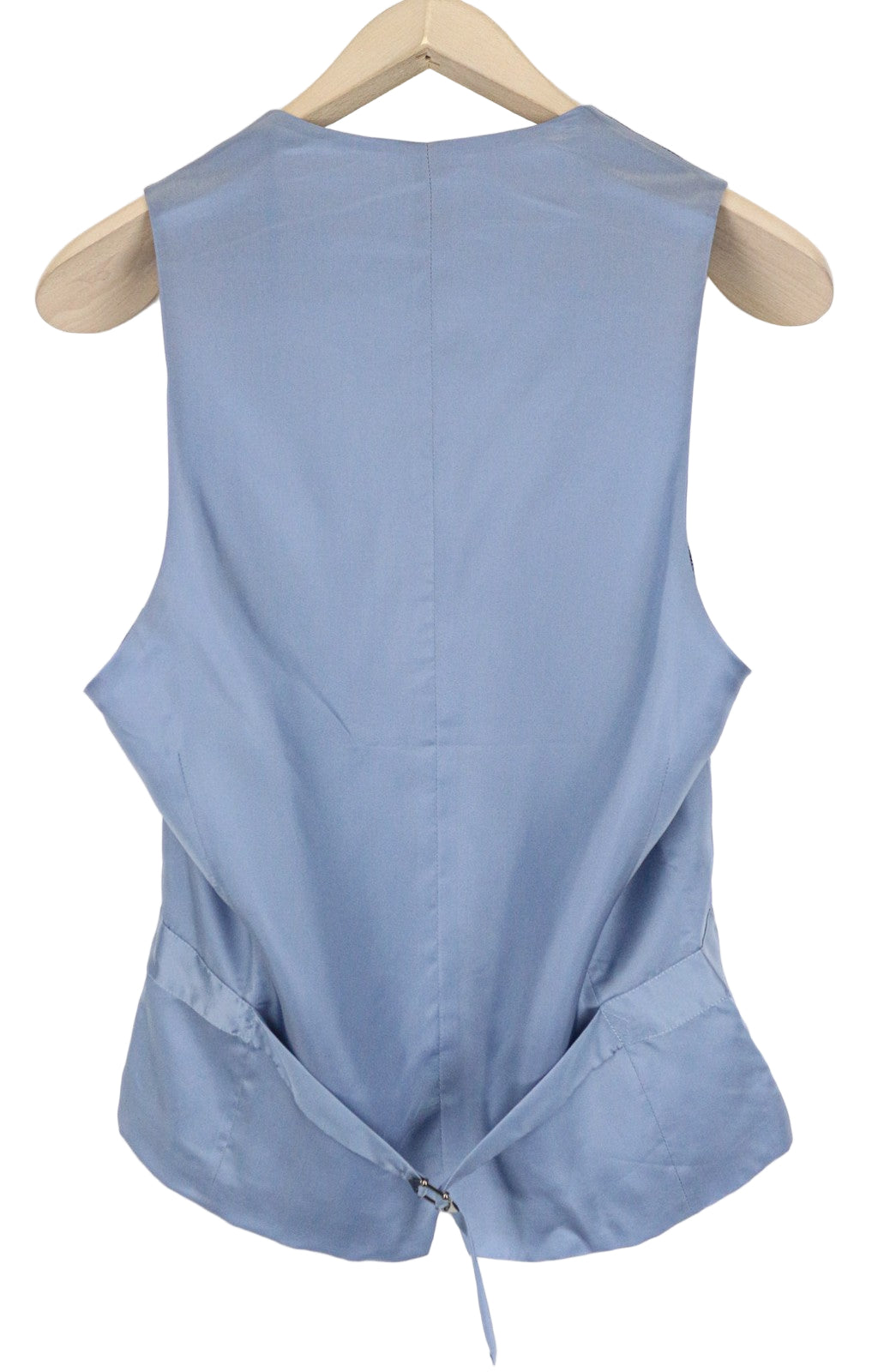 SUITSUPPLY Ferrara Men's Waistcoat UK30R Blue Wool Linen Silk Slim Vest Style