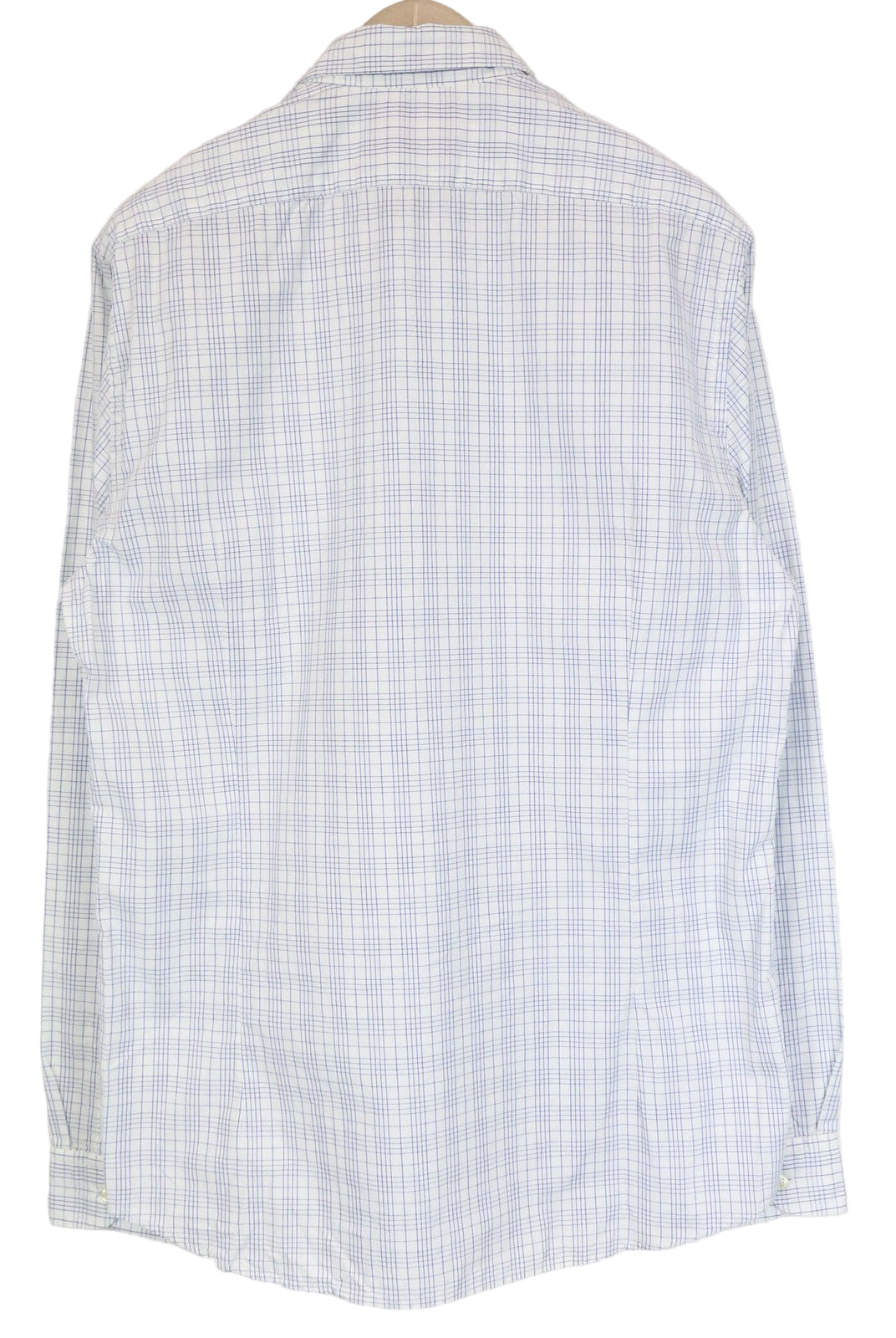 SCOTCH & SODA Ams Couture Men's Shirt M Blue White Check Cotton Slim Fit Design