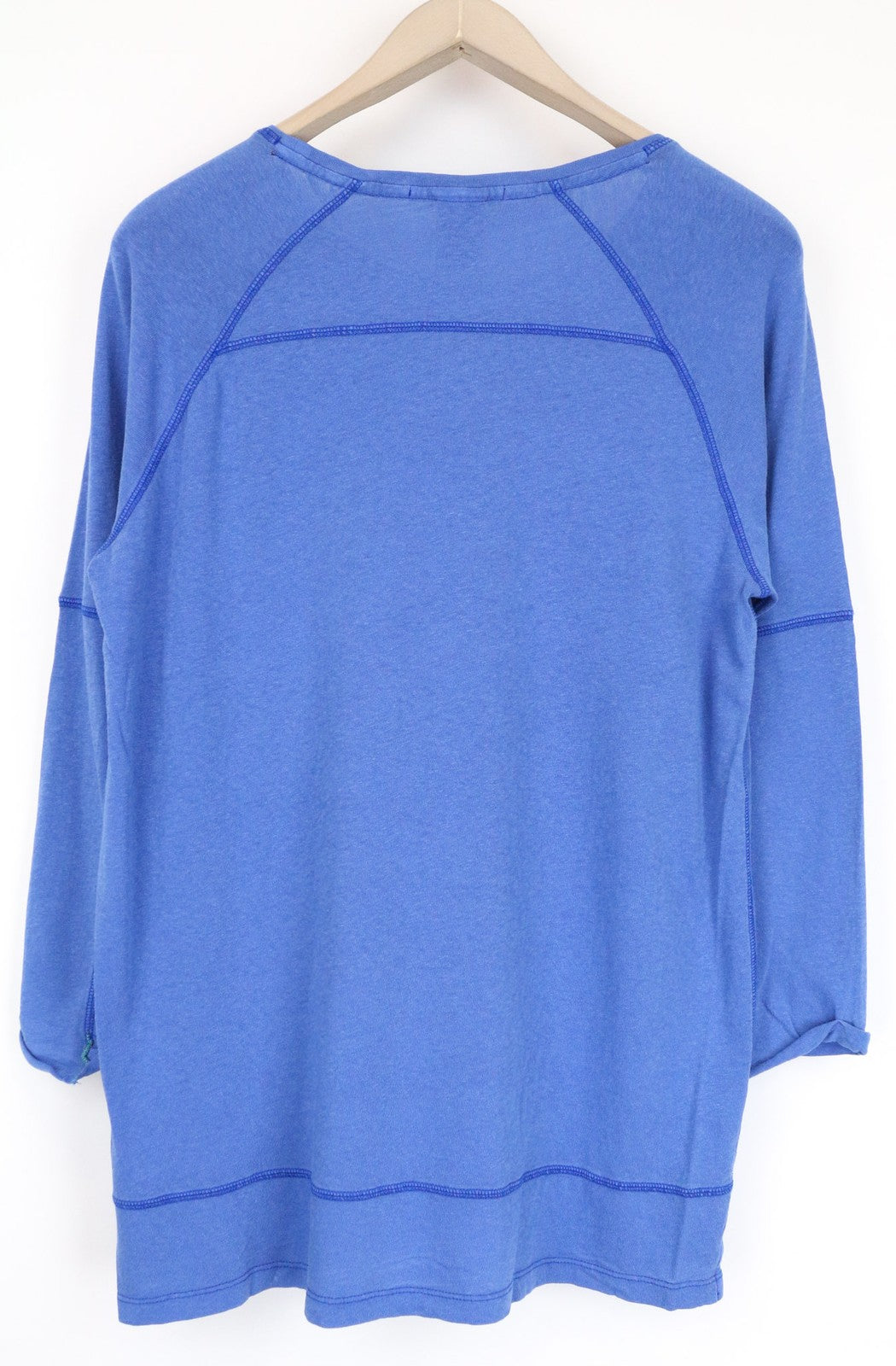 SCOTCH & SODA Ams Blauw Men's T-Shirt ~S/M Blue Casual Pullover 3/4 Sleeve Top