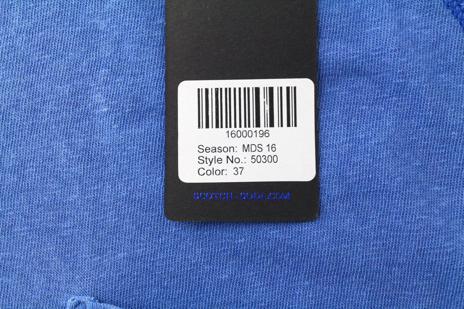 SCOTCH & SODA Ams Blauw Men's T-Shirt ~S/M Blue Casual Pullover 3/4 Sleeve Top