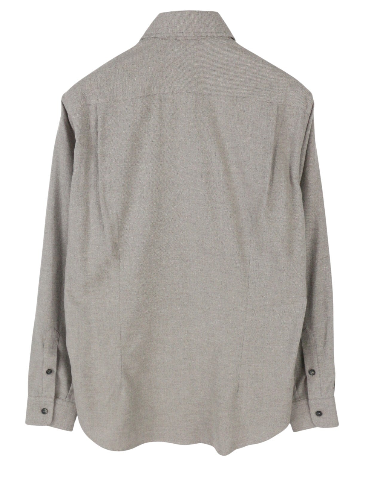 SEASE SI033 Camica Classica BD 2.0 Men Shirt S Grey Melange Flannel RRP420