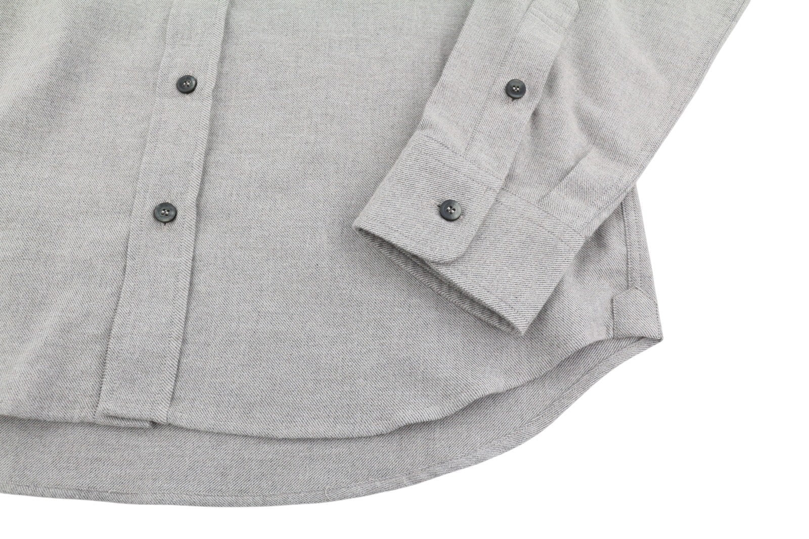 SEASE SI033 Camica Classica BD 2.0 Men Shirt S Grey Melange Flannel RRP420