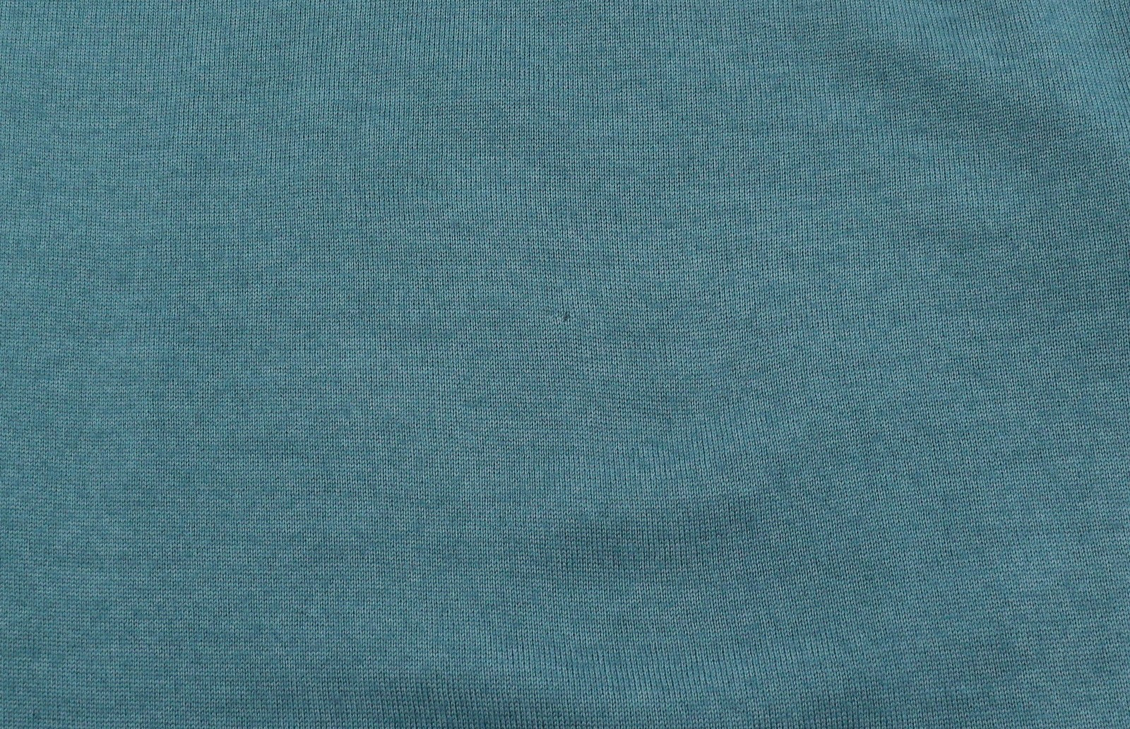 FILIPPO DE LAURENTIIS Men Jumper IT52 L Blue Acqua 120s Merino Wool Pull On