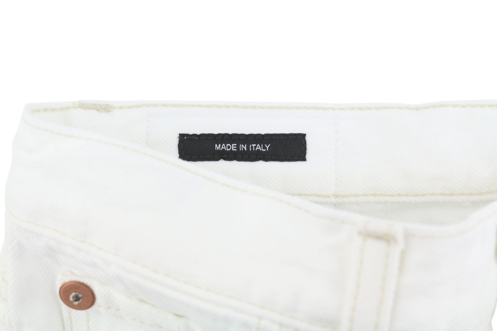 R13 Charlotte Women Jeans 25 Aerin White Straight Distress Zip Fly SS26
