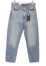 LEVI'S 568 Loose Straight Men Jeans W30/L34 Blue Faded Whiskers Linen Blend