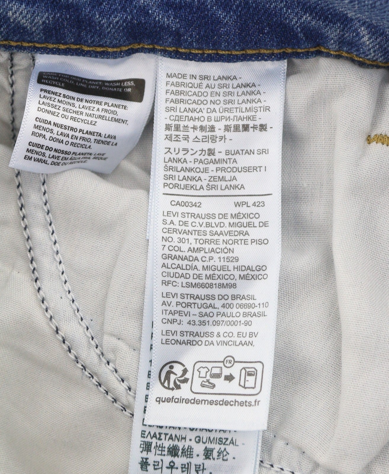 LEVI'S High Waisted Mom Women Jeans W25/L27 Blue Stretch Denim