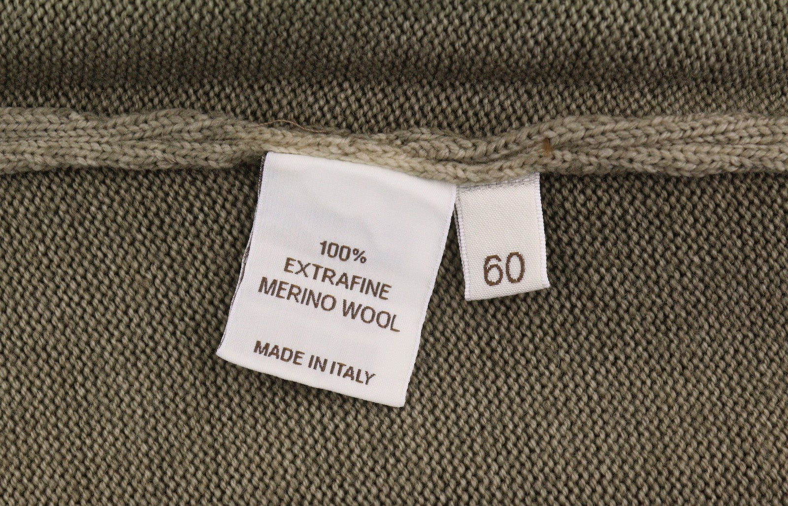 FILIPPO DE LAURENTIIS Men Jumper IT60 3XL Brown Melange Merino Wool Pull On