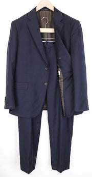 SUITSUPPLY Napoli Men's Suit UK46S Blue 2Pc Wool Single-Breasted Classic Formal