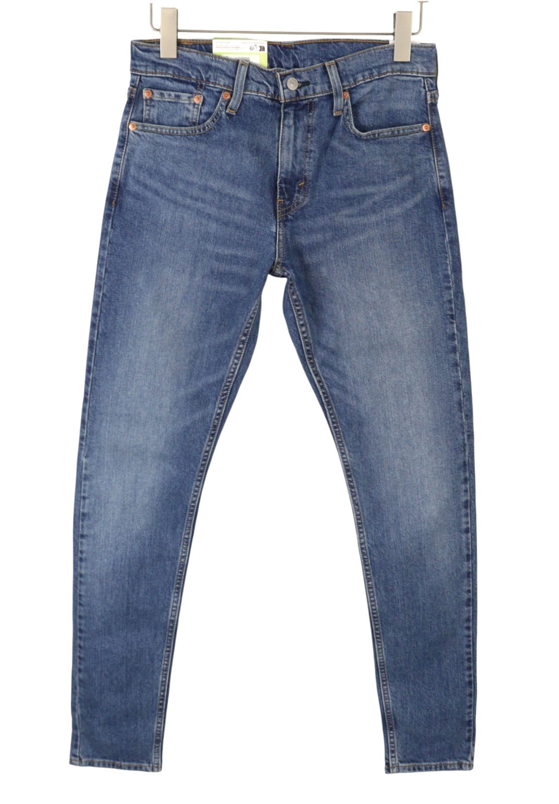 LEVI'S 512 Slim Tapered Men Jeans W30/L34 Blue Whiskers Faded Denim