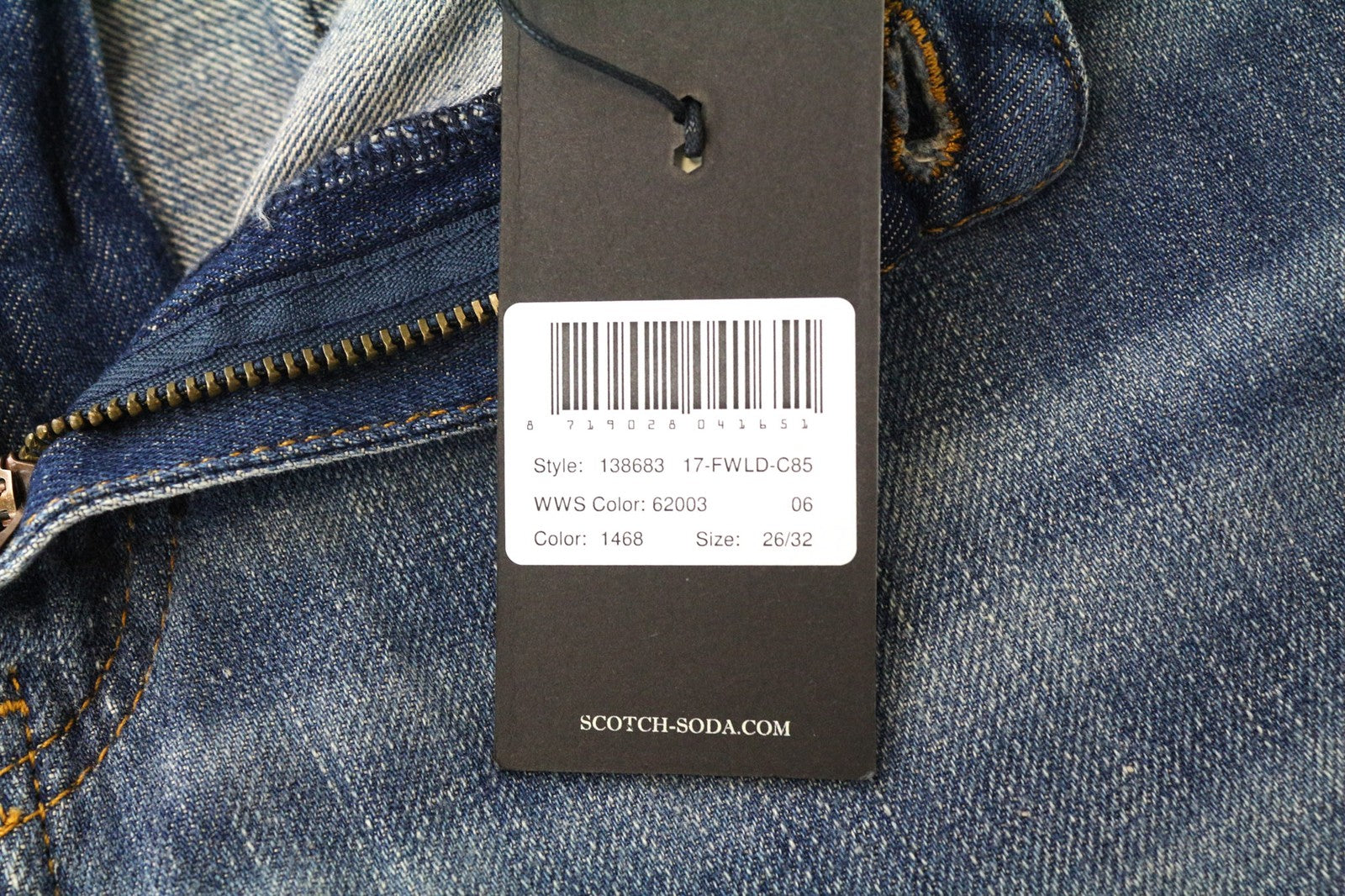 SCOTCH & SODA Bandit Women's Jeans W26/L32 Slim Blue Linen Cotton Tapered Fit