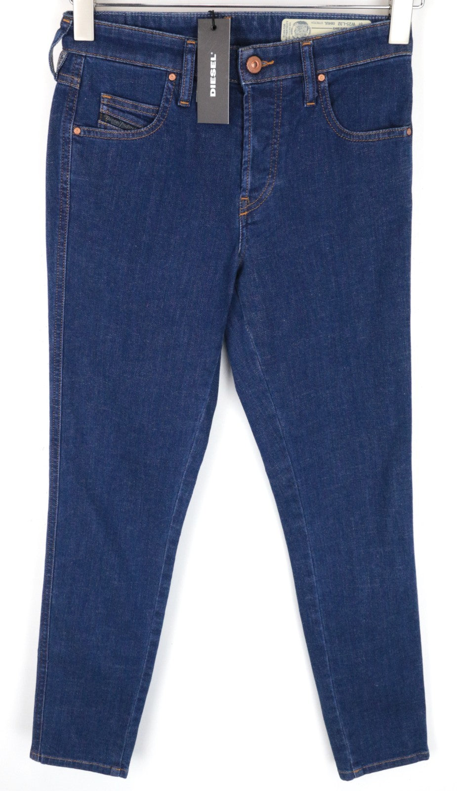 DIESEL Babhila 084UL Women Jeans W25/L32 Blue Slim Skinny Fit Cotton Stretch