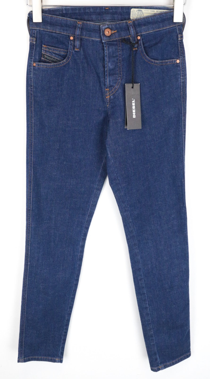 DIESEL Babhila 084UL Women Jeans W26/L32 Blue Slim Skinny Denim Cotton Stretch