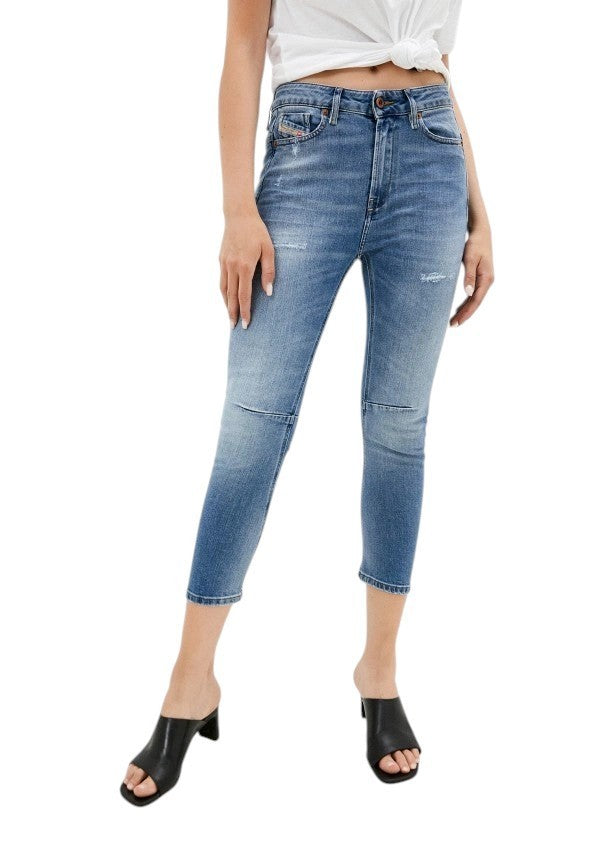 DIESEL Fayza-XP R9YD6 Women Jeans W23/L30 Boyfriend Blue Cotton Stretch Girls