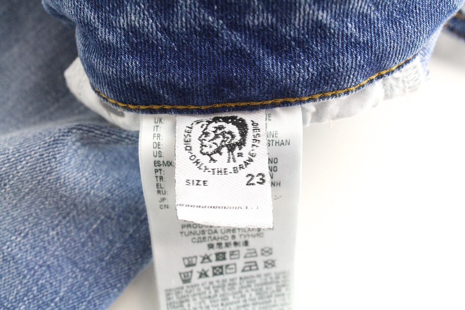 DIESEL Fayza-XP R9YD6 Women Jeans W23/L30 Boyfriend Blue Cotton Stretch Girls