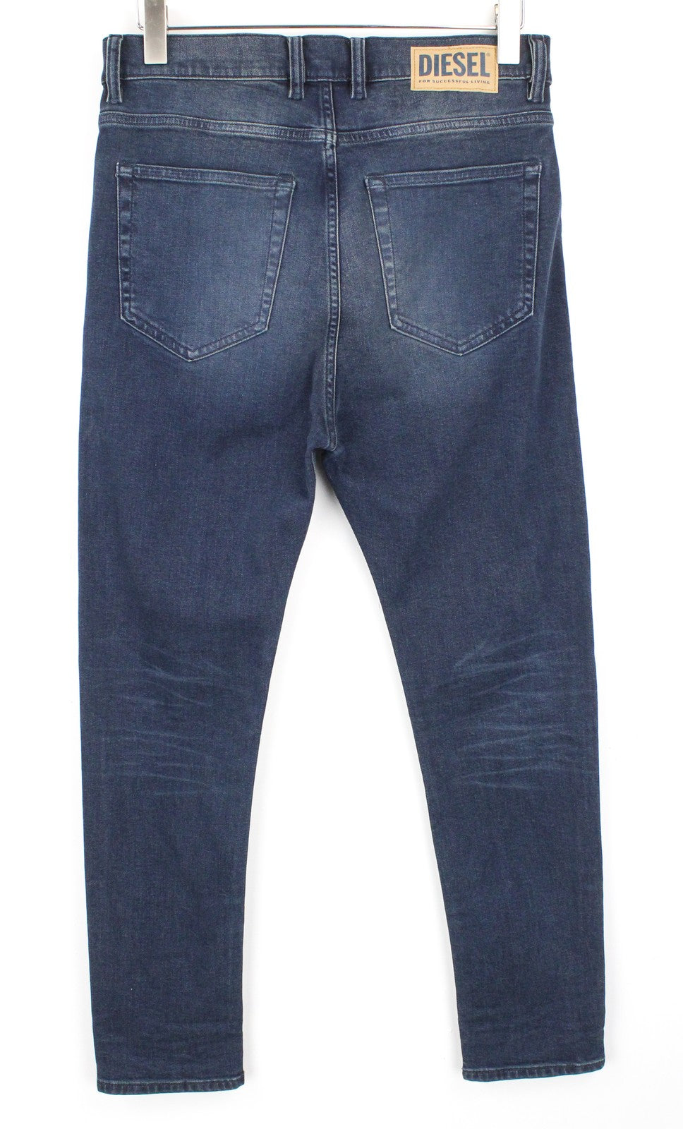 DIESEL D-Vider 084AU Men Jeans W28/L30 Carrot Fit Cotton Stretch Blue Wash