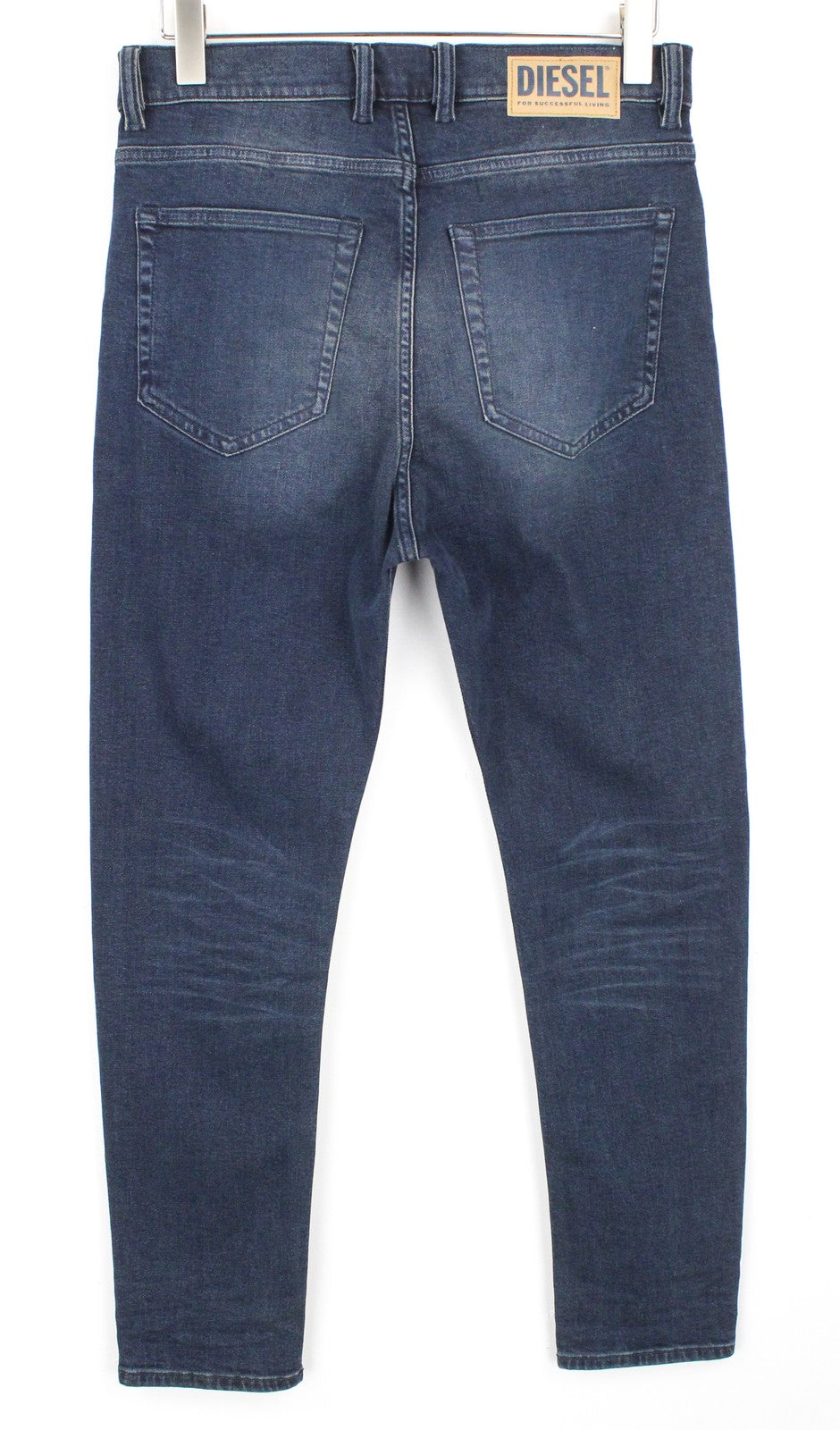 DIESEL D-Vider 084AU Men Jeans W28/L32 Carrot Fit Cotton Stretch Blue 5-Pockets
