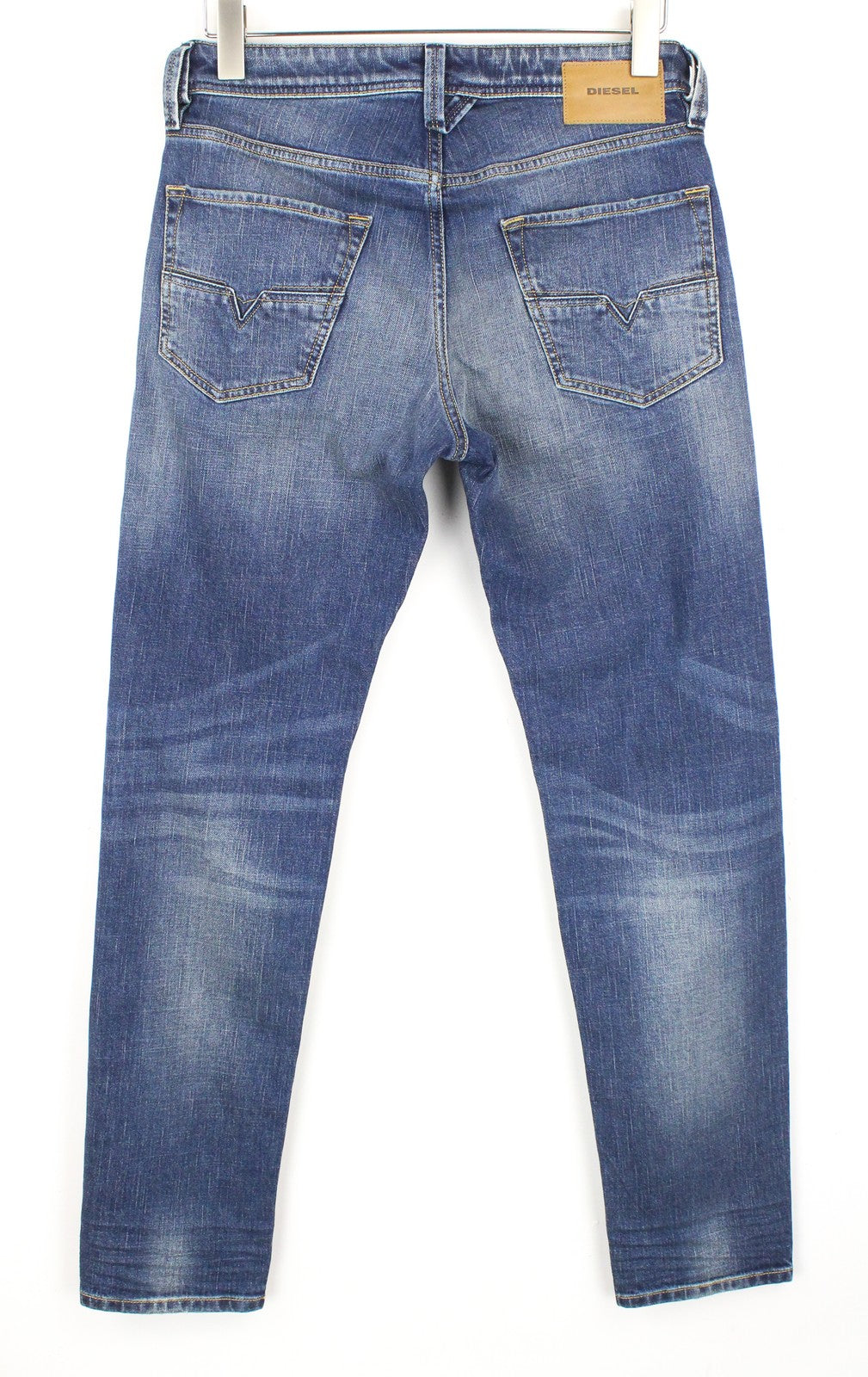 DIESEL Larkee-Beex 089AR Men Jeans W28/L32 Tapered Blue Cotton Stretch Washed