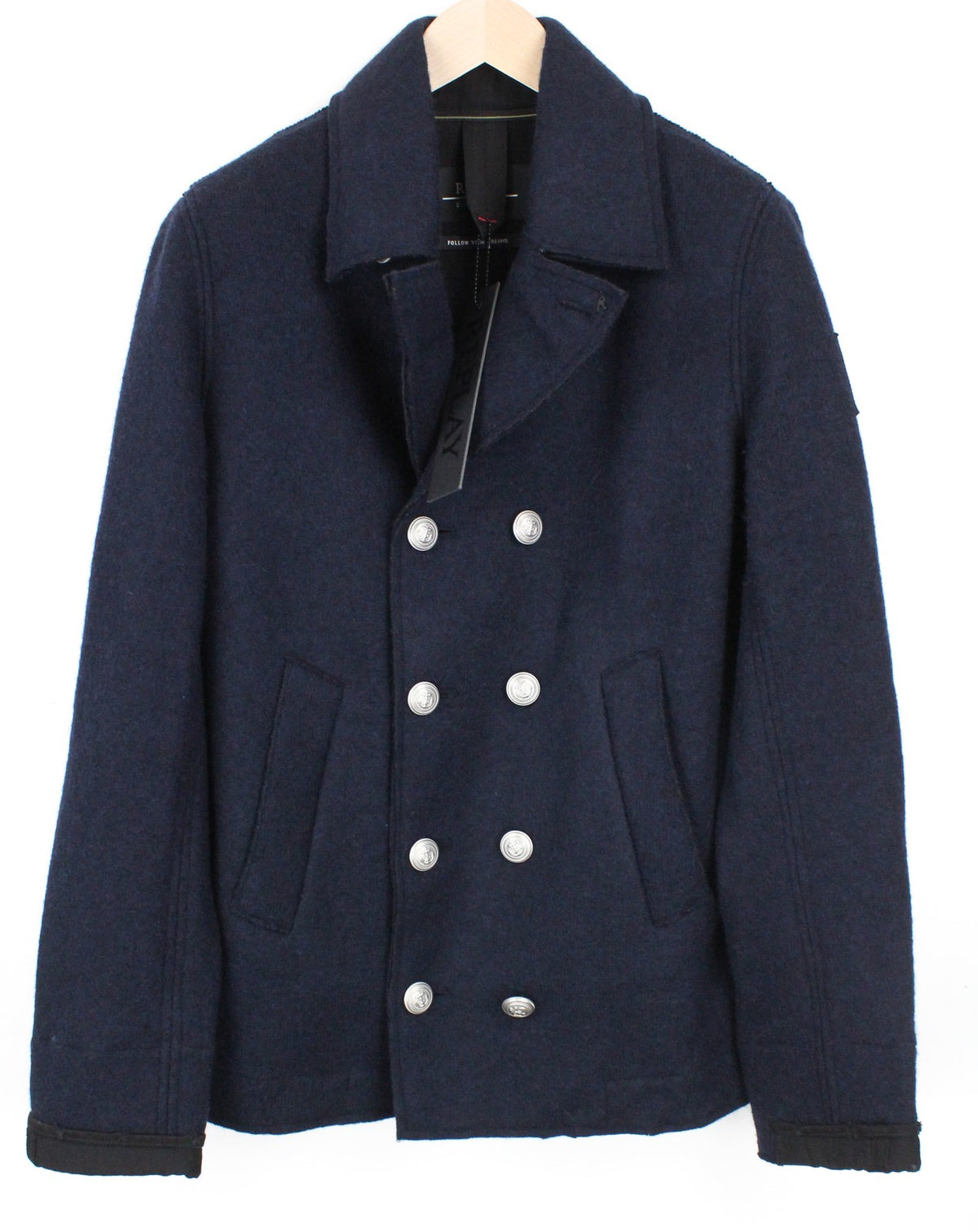 Marineblauer Wollblazer