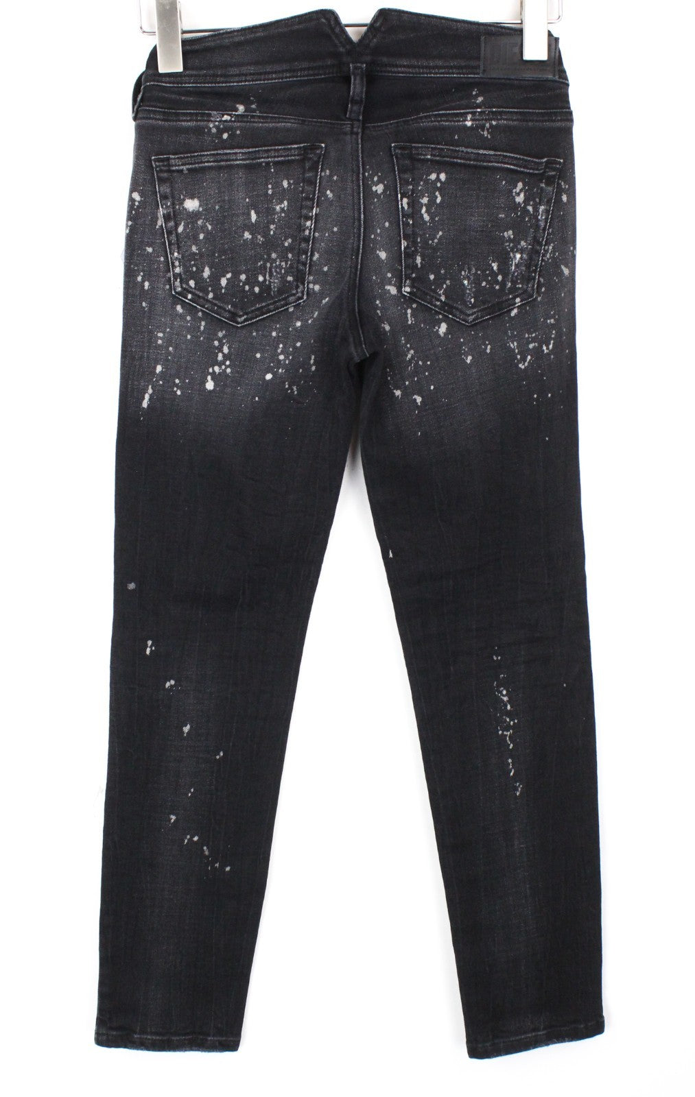 DIESEL D-Ramy 0091Z Women Jeans W24/L30 Skinny Painted Grey Cotton Stretch