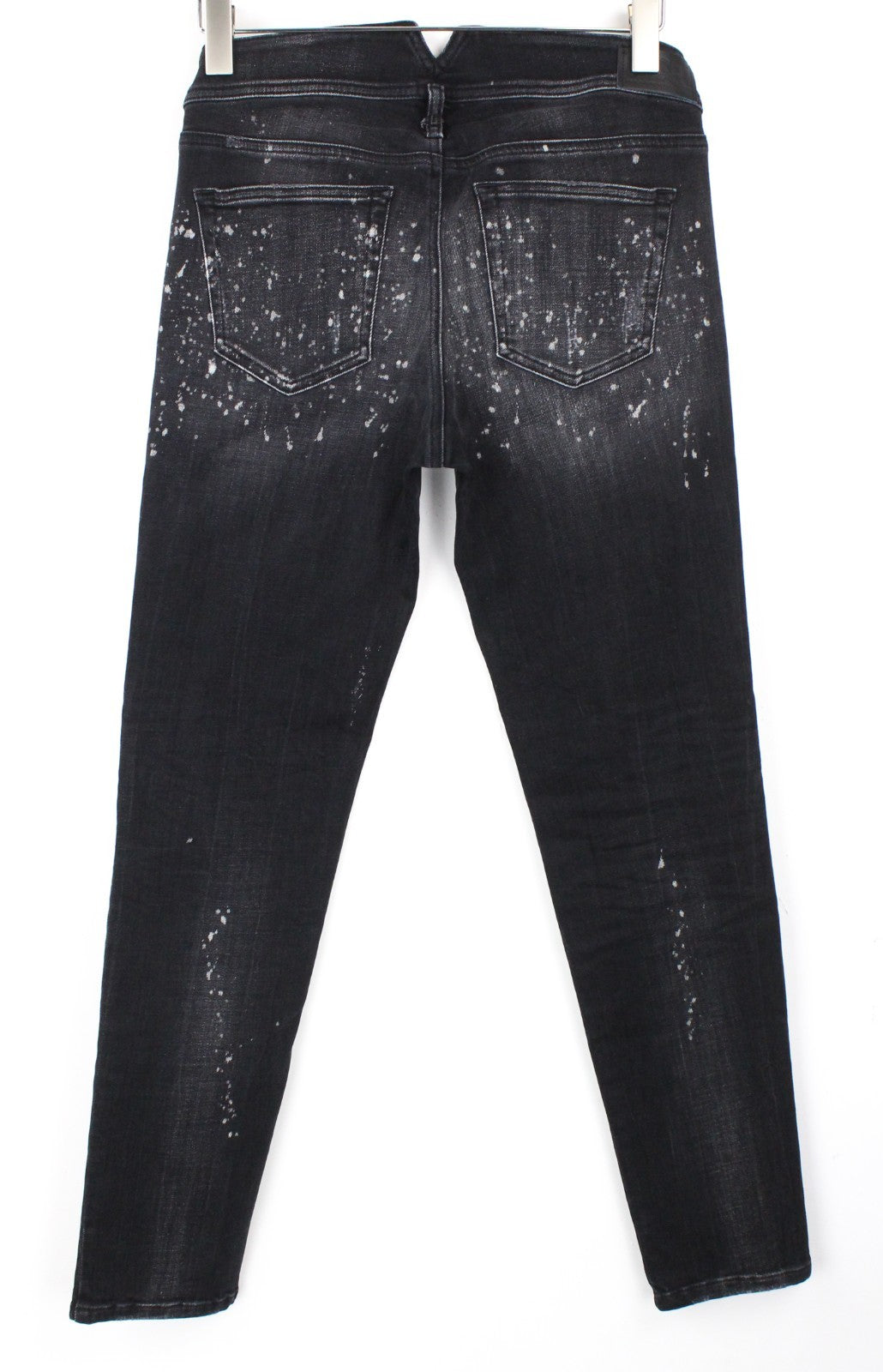 DIESEL D-Ramy 0091Z Women Jeans W29/L34 Skinny Painted Wash Grey Cotton Stretch