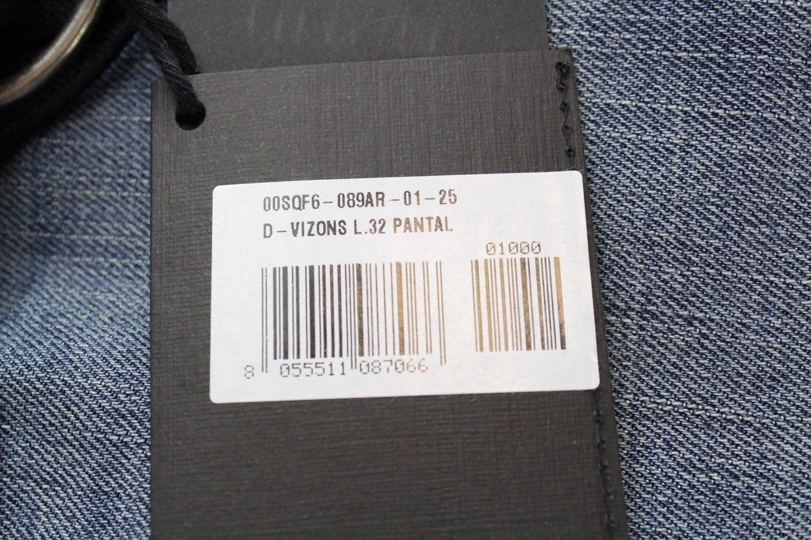 DIESEL D-Vizons 089AR Women Jeans W25/L32 Regular Washed Cotton Stretch Blue