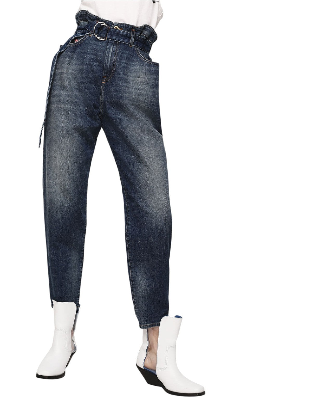 DIESEL D-Vizons 089AR Women Jeans W26/L32 Regular Fit Wash Cotton Stretch Blue