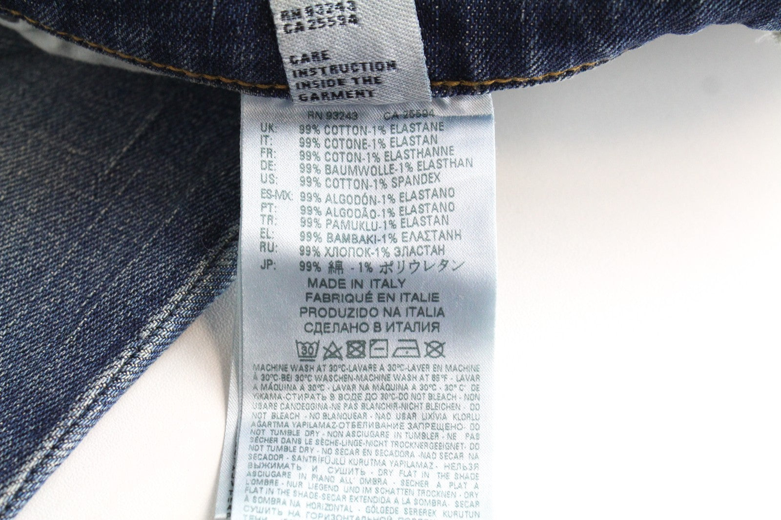 DIESEL D-Vizons 089AR Women Jeans W26/L32 Regular Fit Wash Cotton Stretch Blue