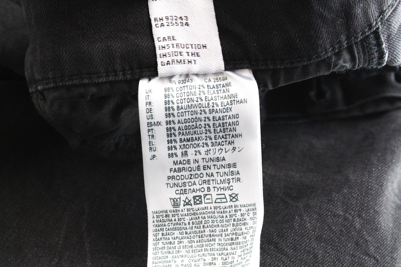 DIESEL D-Eetar 069DV Men Jeans W29/L32 Taper Cotton Stretch Grey Button-Fly