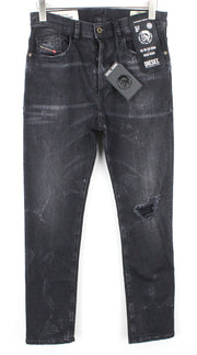DIESEL D-Eetar 069DV Men Jeans W29/L32 Tapered Cotton Stretch Grey Button-Fly