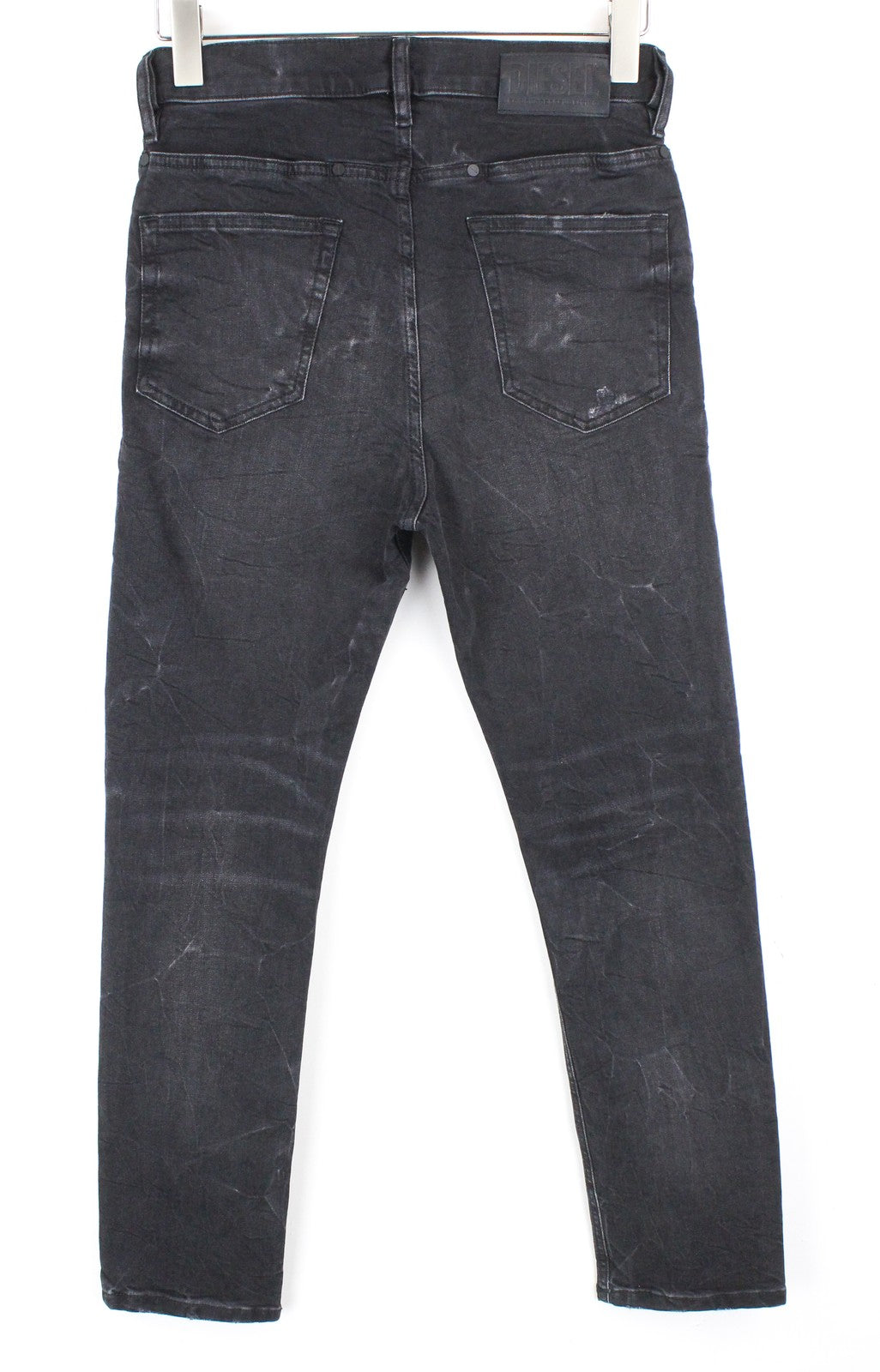 DIESEL D-Eetar 069DV Men Jeans W28/L30 Taper Fit Ripped Cotton Stretch Grey