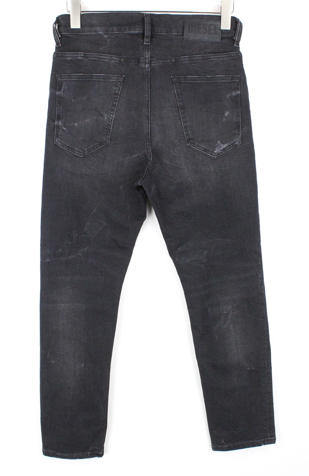 DIESEL D-Eetar 069DV Men Jeans W28/L34 Tapered Faded Ripped Cotton Stretch Grey