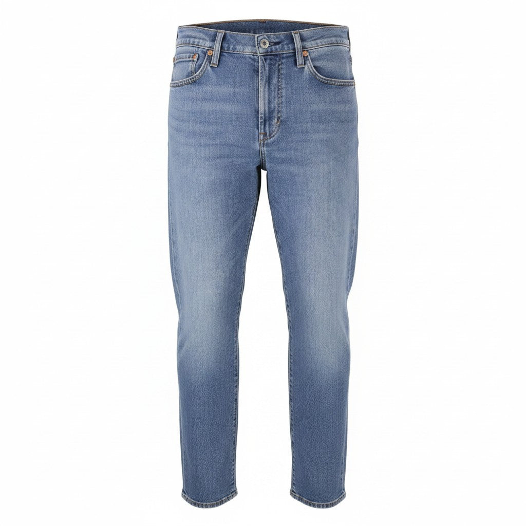 LEVI'S 511 Slim Men Jeans W31/L34 Blue Whiskers Faded Stretch Premium Big E
