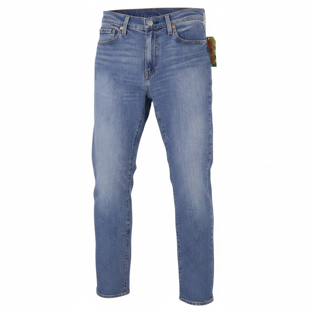 LEVI'S 511 Slim Men Jeans W33/L36 Blue Whiskers Faded Flex Premium Big E