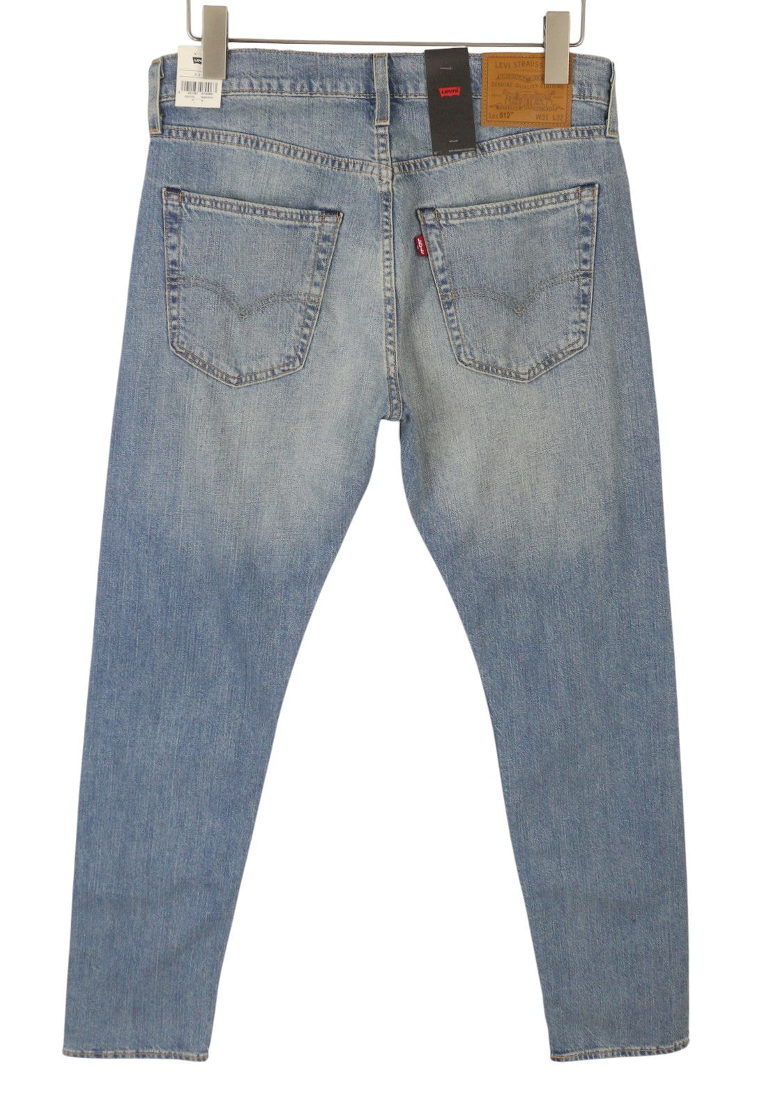 LEVI'S 512 Men Jeans W31/L32 Blue Whiskers Faded Linen Blend Tapered Fit