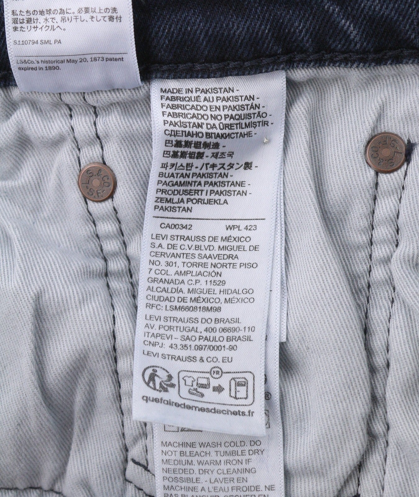 LEVI'S 512 Slim Taper Men Jeans W30/L30 Blue Whiskers Faded Stretch Big E