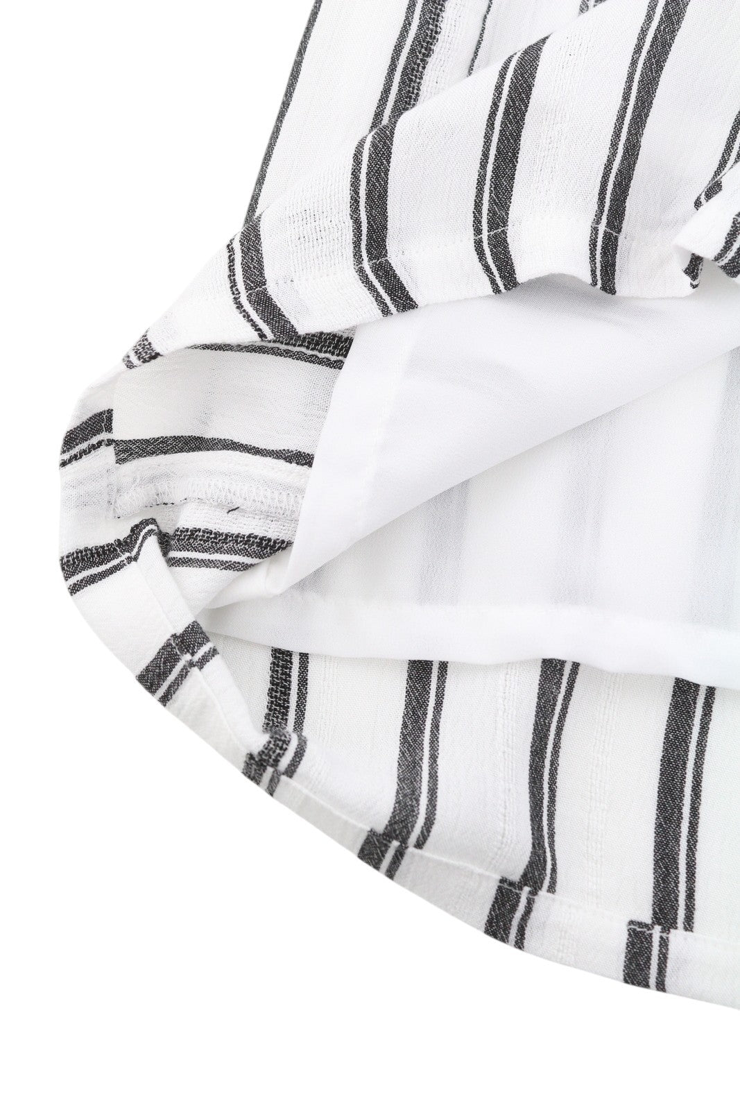 AMERICAN EAGLE OUTFITTERS Women Skirt XS White Striped Buttoned Midi