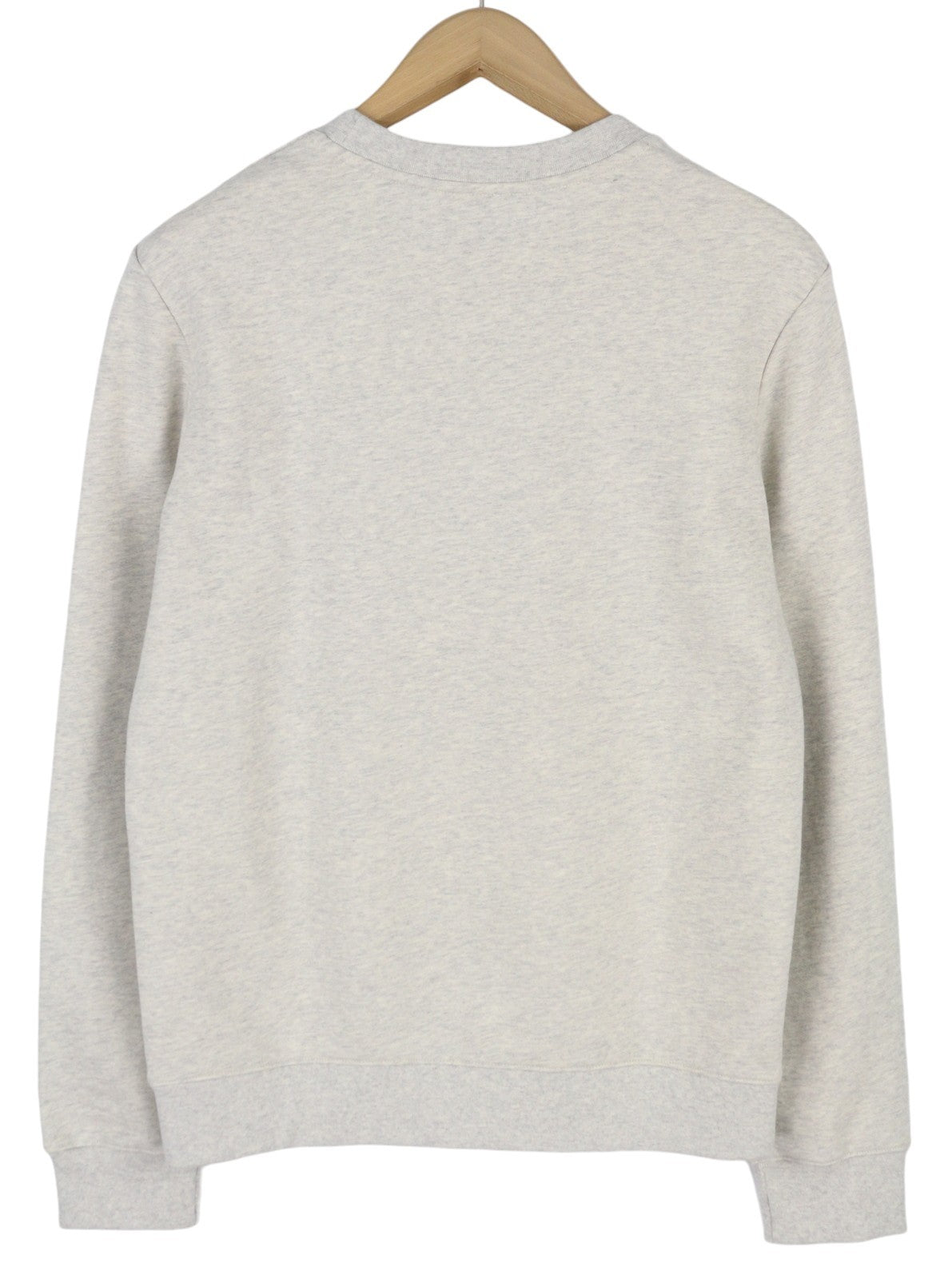 A.P.C. Rufus Men Sweatshirt S Melange Grey Crew Neck Cotton Pullover RRP389