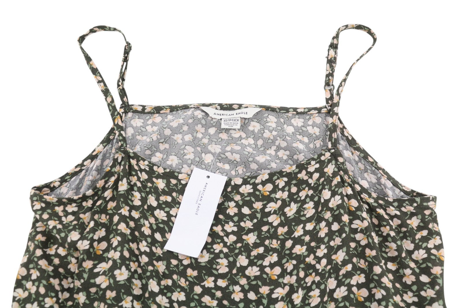 AMERICAN EAGLE OUTFITTERS Women Dress XS Floral Pattern Round Neck Sleeveless