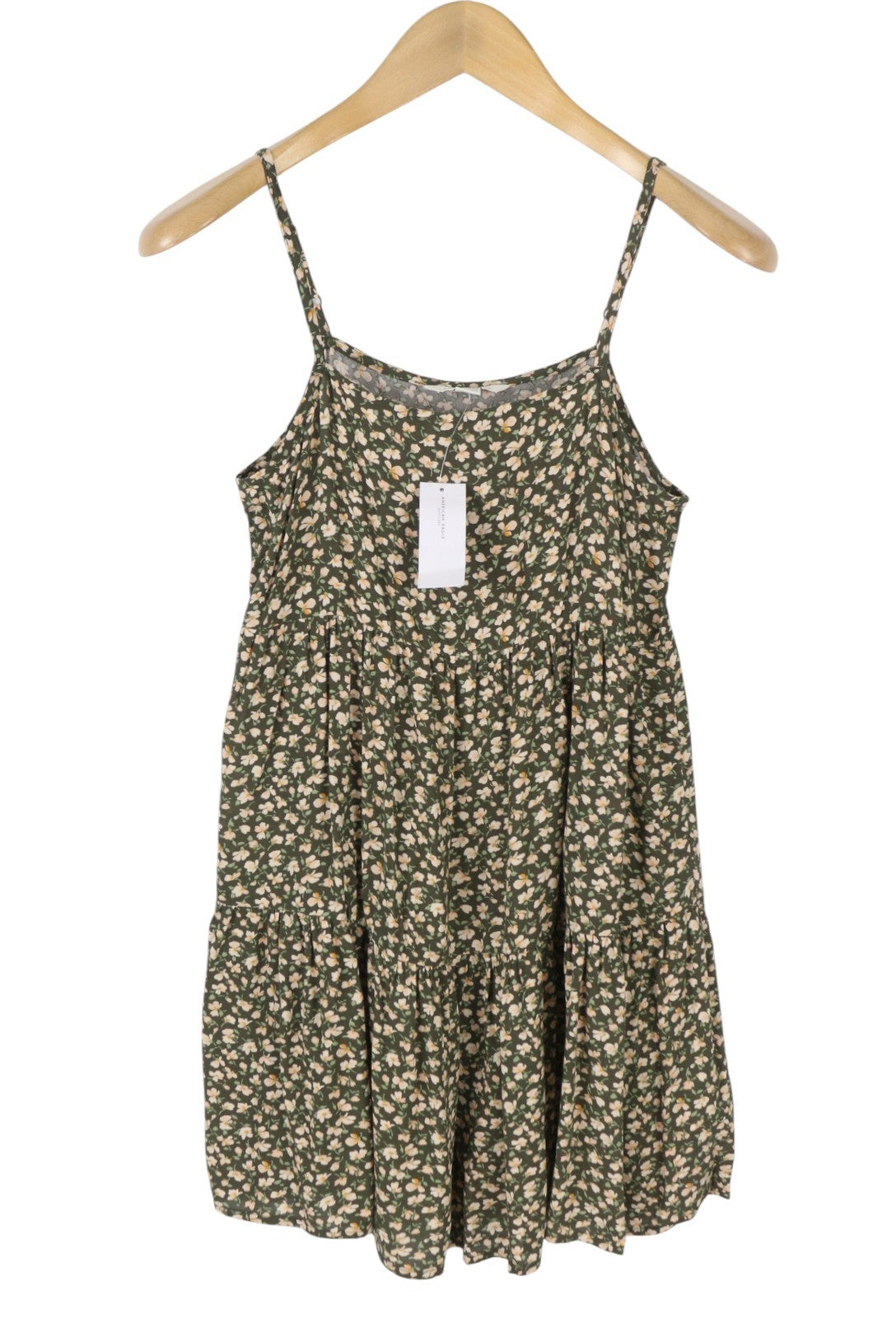 AMERICAN EAGLE OUTFITTERS Women Dress S Floral Pattern Round Neck Sleeveless