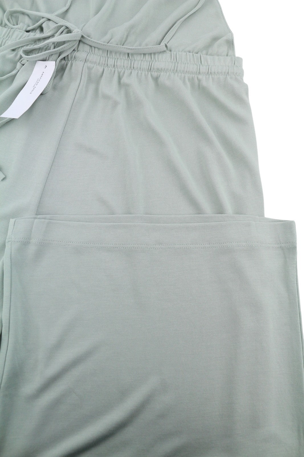 AMERICAN EAGLE OUTFITTERS Women Jumpsuit M Green Super Soft Drawstring Waist