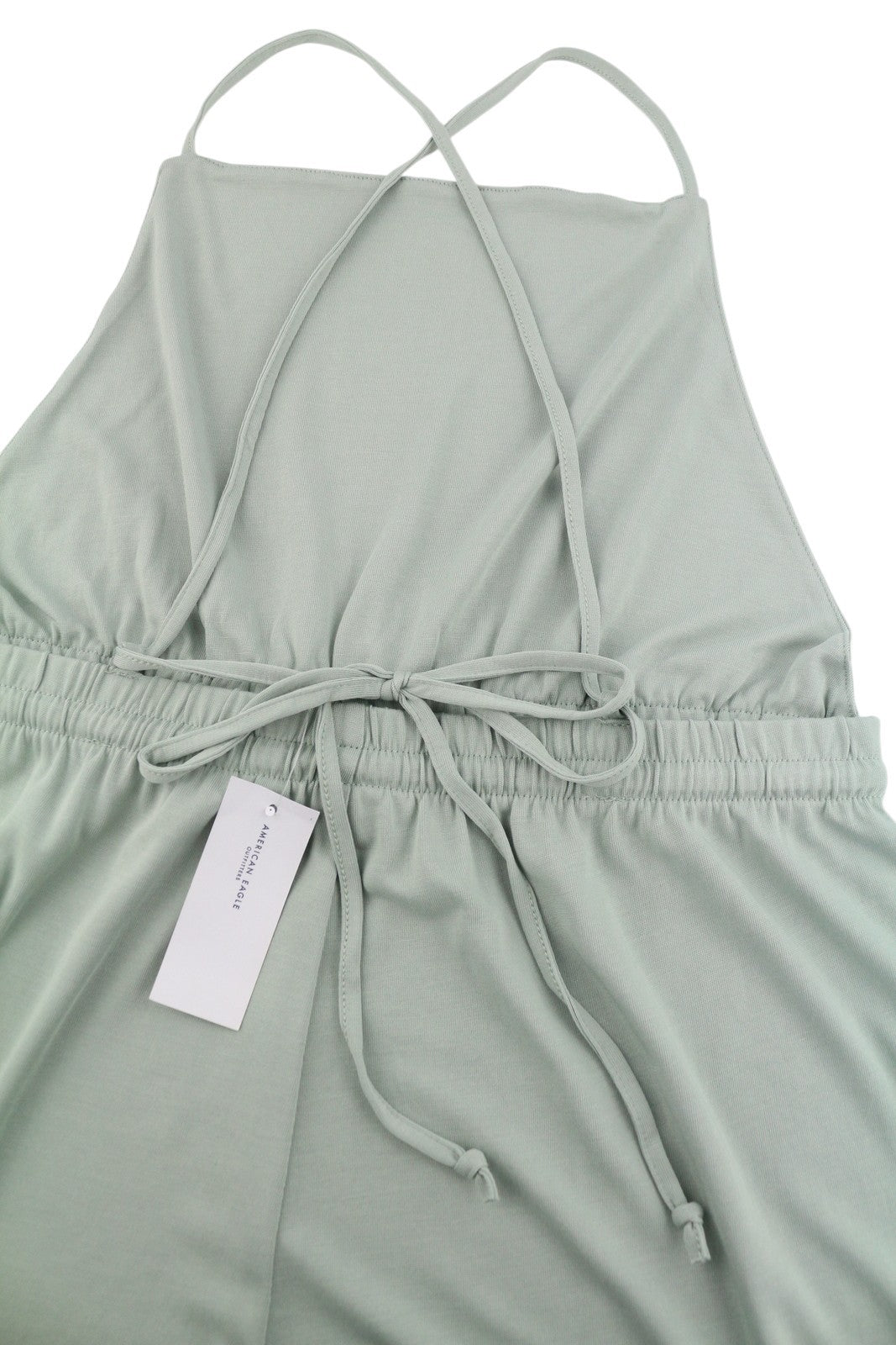 AMERICAN EAGLE OUTFITTERS Women Jumpsuit M Green Super Soft Drawstring Waist