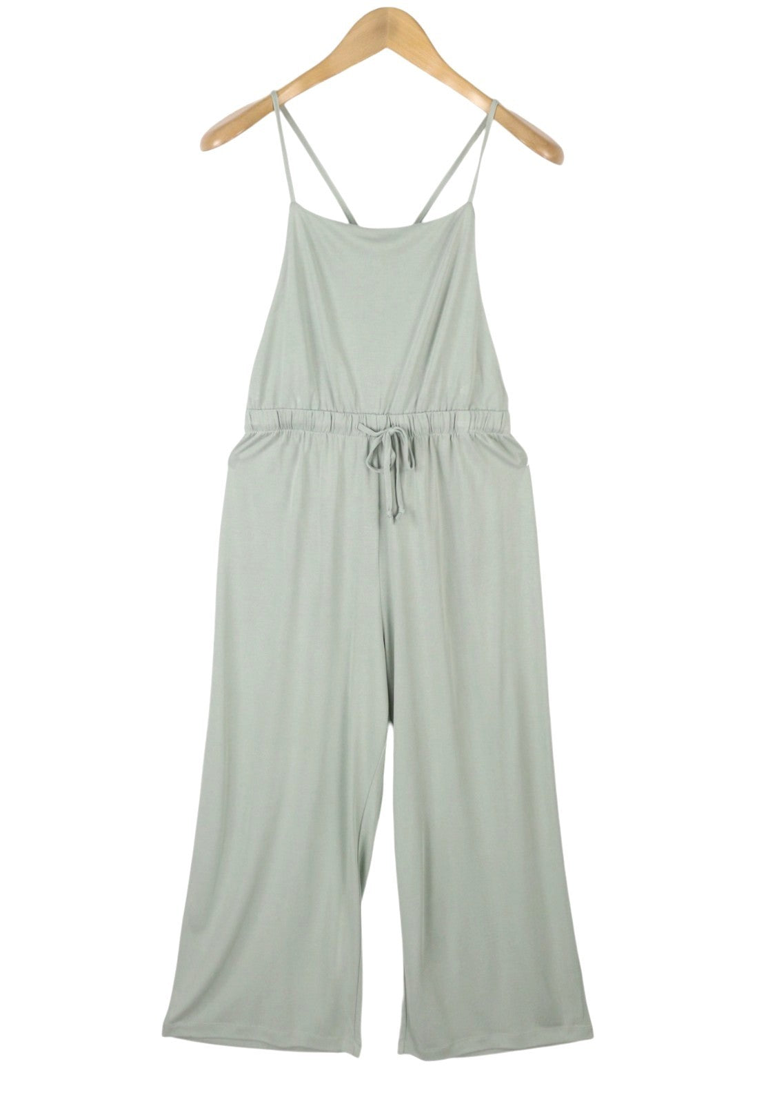 AMERICAN EAGLE OUTFITTERS Women Jumpsuit M Green Super Soft Elastic Waist