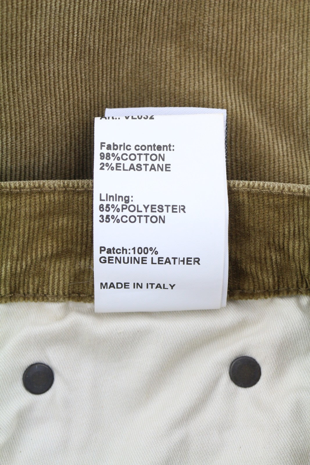 R13 Charlotee Women Trousers 25 Golden Brown Stretch Cord Faded FW25 RRP799