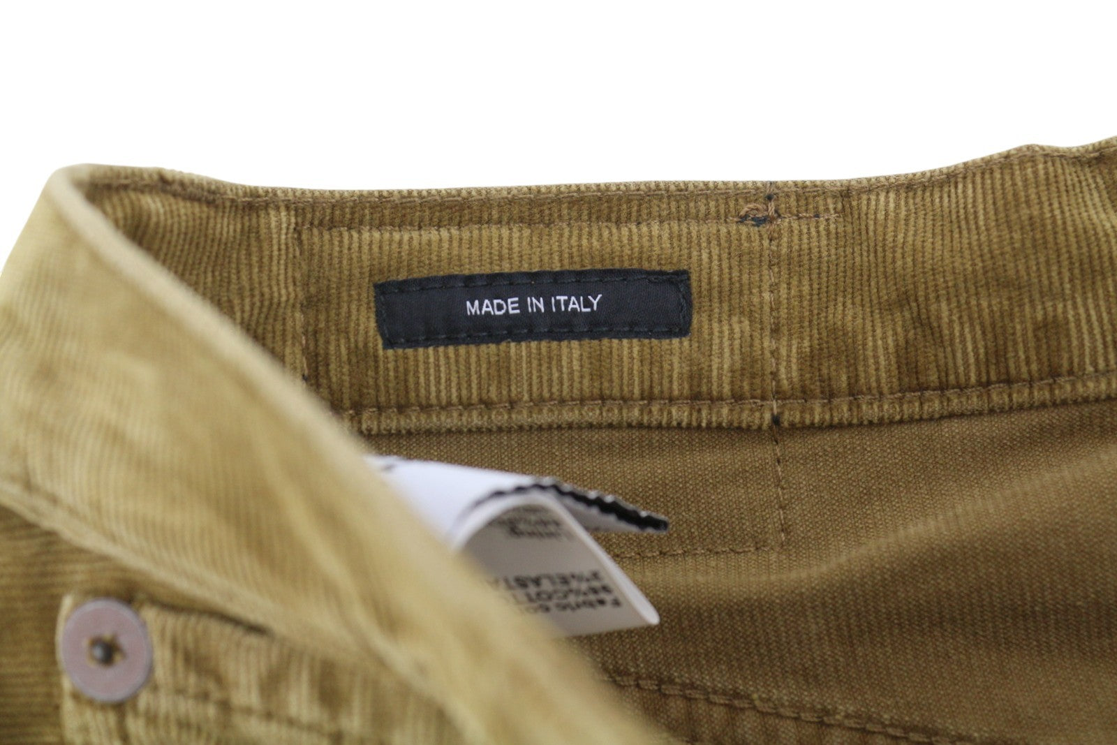 R13 Charlotee Women Trousers 25 Golden Brown Stretch Cord Faded FW25 RRP799