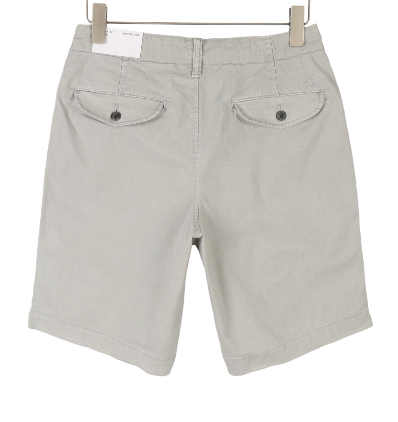 AMERICAN EAGLE OUTFITTERS Classic 10" Men Shorts W30 Grey Stretch Flex Chino