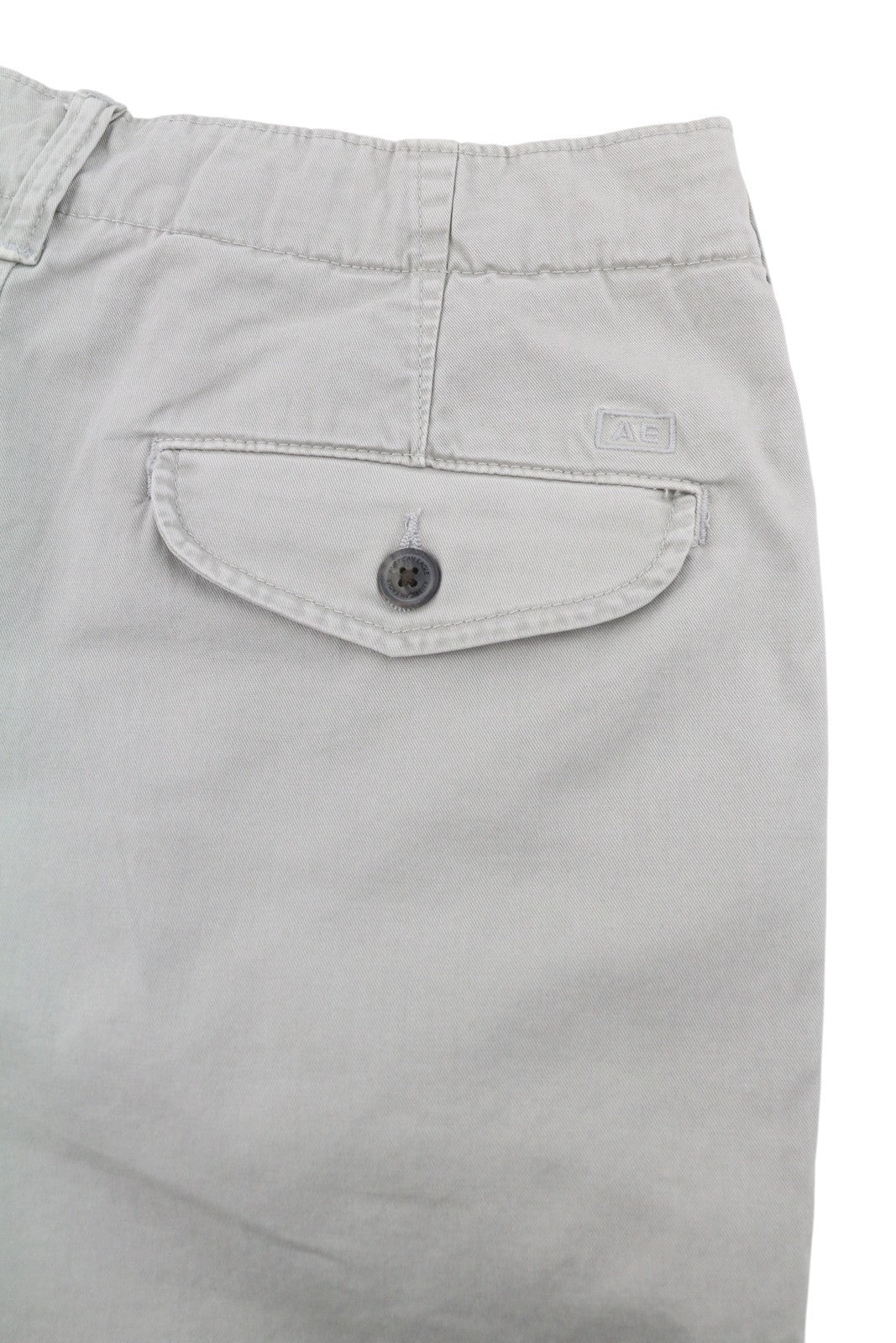 AMERICAN EAGLE OUTFITTERS Classic 10" Men Shorts W30 Grey Stretch Flex Chino