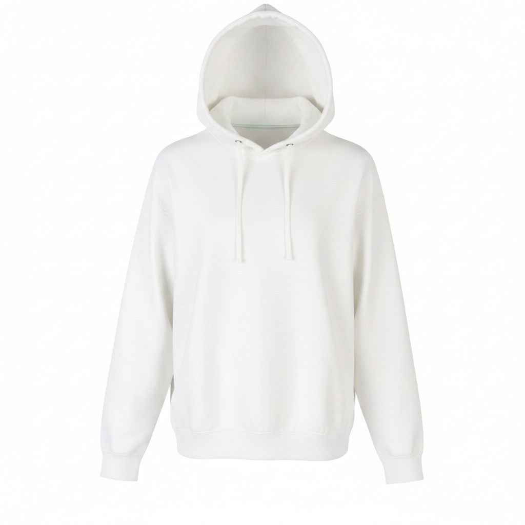 SCOTCH & SODA Men Hoodie L White Cotton Oversized Long Sleeve Pull On