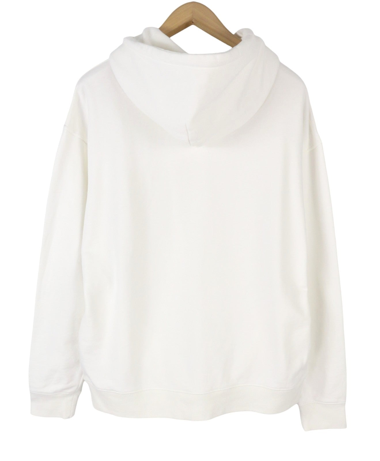SCOTCH & SODA Men Hoodie L White Cotton Oversized Long Sleeve Pull On